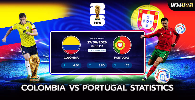 Colombia vs Portugal Statistics