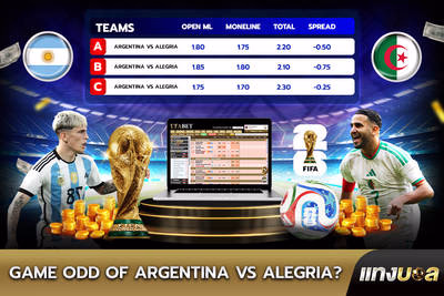 Game Odds of  Argentina vs Algeria?